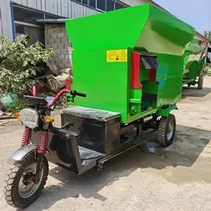 牛羊饲草投料机 牧区用三轮款投草机 现货供应电动投料车