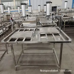 商用豆腐成型机 中小型豆制品设备 不锈钢气动压榨提供技术