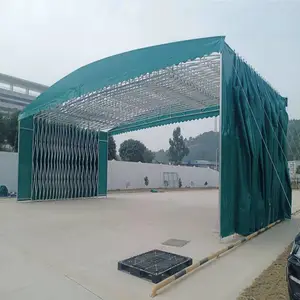 工厂楼道货物临时囤放 xyts-01江门台山移动推拉篷