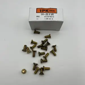 Mcmaster-carr92451A539黄铜开槽平头螺钉