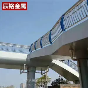 厂家定制不锈钢栏杆桥梁河道防撞立柱护栏 304不锈钢景观护栏栏杆