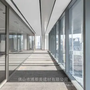 佛山 办公隔墙 钢铝双玻隔断 百叶成品隔断