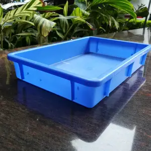 供应厂家直销乔丰塑胶1号365x245x65食品厂用塑料方盘