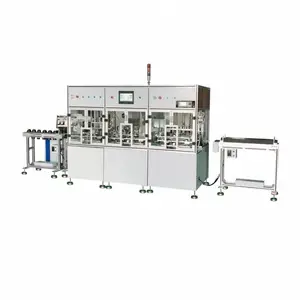 RSC-RKGCFK-60超级电容器封装生产线 电容器打标入壳滚槽封口检测生产线
