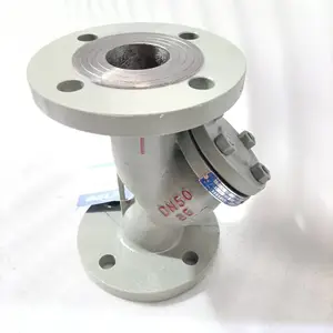 GL41H-40C 铸钢法兰Y型过滤器结构先进 阻力小 排污方便