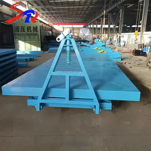 四轮转向叉车牵引平板车大吨位厂区货物运输搬运车重型平板拖车