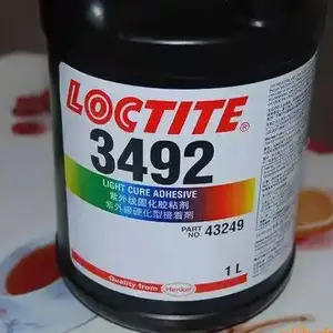 汉高乐泰 LOCTITE 3492 低粘度UV无影胶 紫外线固化胶1L