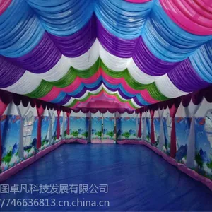 亚图卓凡 厂家直销 婚宴充气大棚 农村流动宴席酒席 移动饭店婚庆充气帐篷 双层帐 多种款式可定制