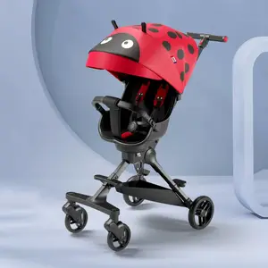 playkidsX3蛋壳式遛娃神器单手秒收一键换向