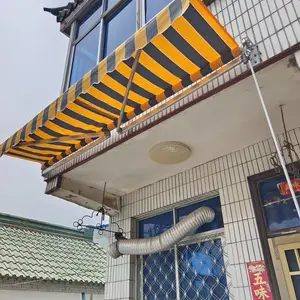 遮阳棚伸缩式雨棚 店铺阳光房遮阳帘 科尔新纳遮阳厂