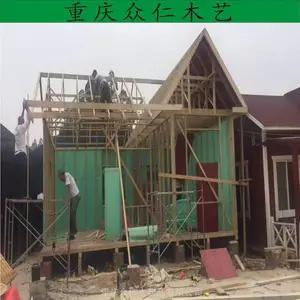 景区碳化木休闲木屋 民宿度假木房子批发 众仁木艺