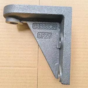 湖北十堰东风康明斯6BT发电机组前悬支架C4988362_工程机械发电机支架C4988361