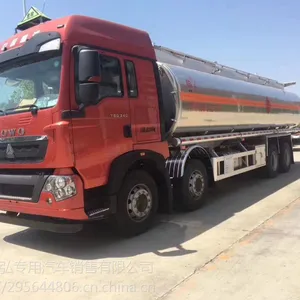 重汽豪沃德国曼340马力前四后八30.5方铝合金运油车