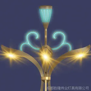 四川金荷玉兰灯，达州金荷景观灯，广安桥梁景观路灯