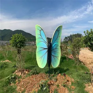 生态旅游区玻璃钢蝴蝶雕塑制品 珠海玻璃钢动物模型雕塑厂家