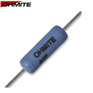 OHMITE功率电阻200N8D5R000JE，100K欧姆阻，燃无铅玻璃搪瓷涂层