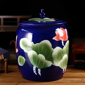 景德镇陶瓷茶叶罐密封罐存茶罐储存罐瓷罐储茶罐家用绿茶红茶普洱
