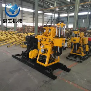 山东湛工供应HZ-130Y小型民用液压打井机 柴油机动力打130米水井钻机