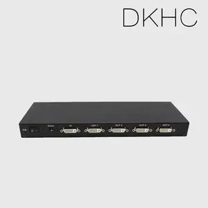 东科恒创 DVI分配器 HDMI一分四信号分屏器视频一进四出分屏显示