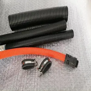 长盛丰源开口型/闭口型PA尼龙穿护线管 PP阻燃电线电缆保护管15.8