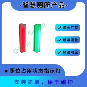智慧厕所设备厕位占用状态指示灯 卫生间蹲位红绿双色指示产品