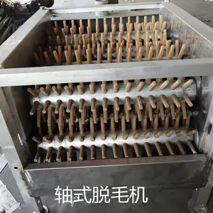 山东恒鑫大型商用九轴全自动脱毛机鸡鸭鹅旋转打毛机械设备