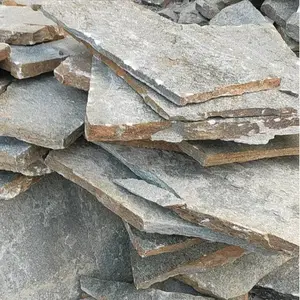 绿色蘑菇石 绿石英片石铺地石 天然文化石 规格多种