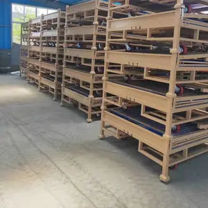折叠料架金属可堆垛车间多用途周转箱 承重大可循环使用
