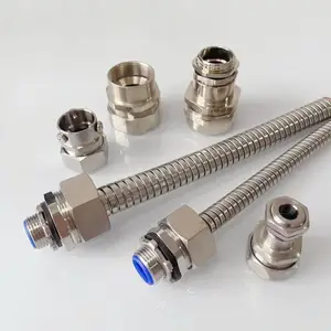 DN16不锈钢端式波纹管固定头 金属软管外丝接头 外螺纹连接器 规格齐