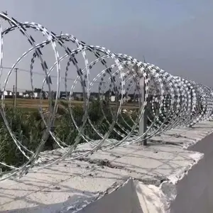 热镀锌防爬螺旋刺网 用于厂区围墙小区别墅防盗安装简单