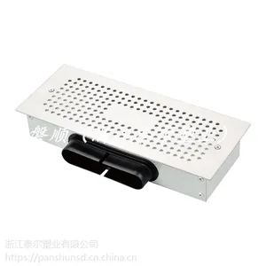 磐顺风管厂家新风通风设备地送风金属底盒圆形抗指纹出风口套装