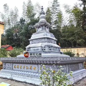 花岗岩石雕和平吉祥塔 惠安雕刻精细工艺