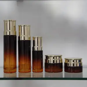 120ml化妆品玻璃套装瓶工厂