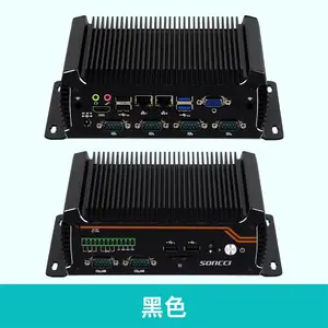 索奇soncci S4000C6嵌入式双网口GPIO无风扇工控机 J4125 J6412 i5-10210U铝合金工业电脑RS485上电开机宽温视觉