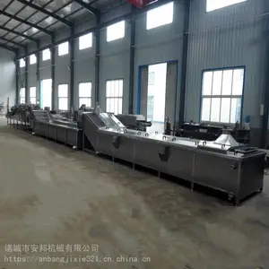 全自动AN-6000藕带蒸煮漂烫机生产线 安邦机械