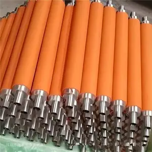 高温胶轴轮包胶 定做耐温胶辊厂 耐热胶轮加工