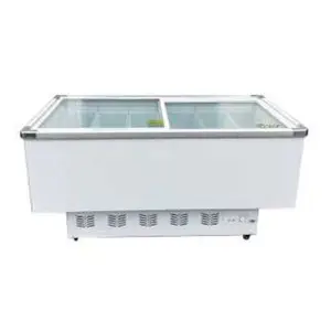 澳雪商用冰箱 1.2米宽体岛柜 商超卧式冷冻冰箱