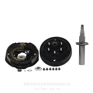 拖车制动毂鼓半轴总成 | 农场农用拖车制动器带刹车制动毂短轴半轴总成电磁手刹液压机械 | 世澳配件北美澳洲工厂