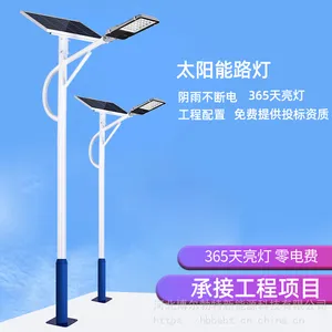 太阳能led路灯 河南三门峡新农村建设8米30w太阳能路灯 庭院灯 高杆灯