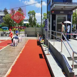 防滑路面粘结剂_彩色陶瓷颗粒_防滑路面材料