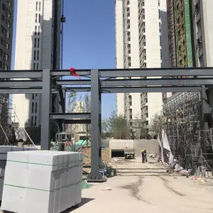 新乡钢结构 牛腿钢梁 玻璃雨棚 汽车坡道顶棚钢结构