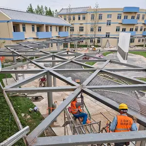 定制钢结构景观廊架异形不锈钢连廊学校园区艺术造型遮阳长廊厂家