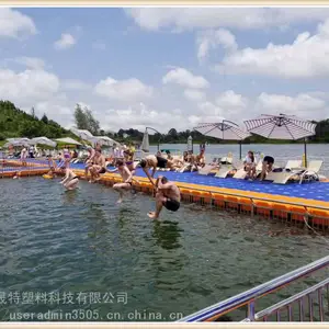 湖泊平台浮筒码头水上钓鱼台浮筒水上舞台浮筒水上工作平台浮码头
