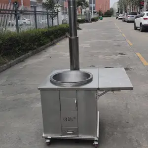 家用不锈钢柴火灶 户外野炊灶具 移动式农村家用柴火灶