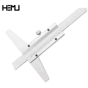 禾木(HEMU)深度游标卡尺 游标卡尺 宽尺身深度卡尺0-150-200-300-500