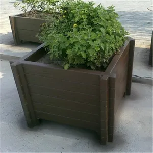 景观仿木花箱 水泥仿木纹组合种植箱 混凝土园林花槽 可移动