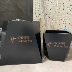 不锈钢花盆户外花架 美式道路景观花盆 酒店商场盆景 定 制