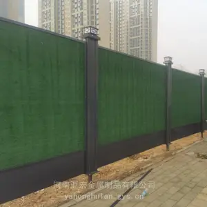 装配式围挡厂家 仿真草皮铁皮彩钢围挡板 市政施工围墙 按需定制 亚宏