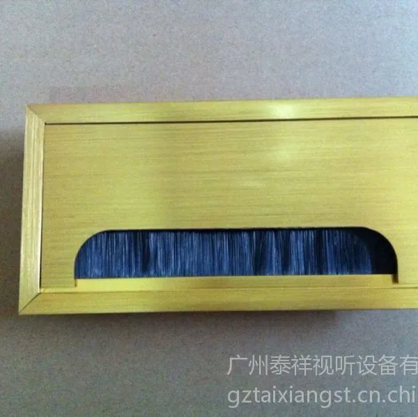 供应供应会议桌穿线盒,多款铝合金材质***穿线盒,哑光,拉丝黑(金)等多款桌面穿线盒