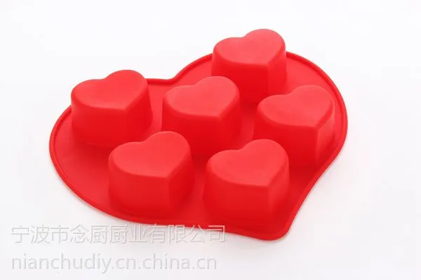 供应念厨新品六心形硅胶模具